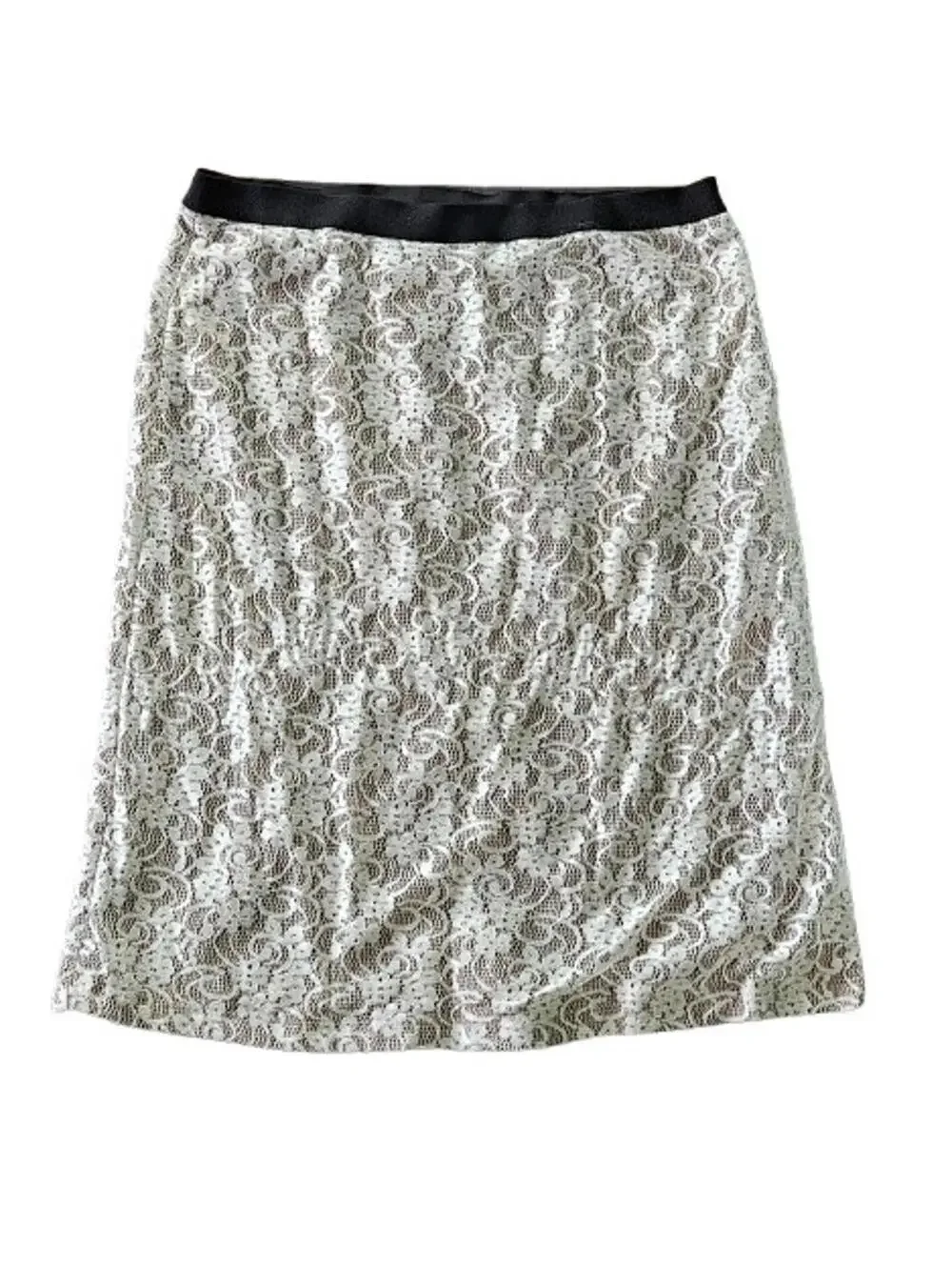 Vintage Comme Toi Skirt Sz M Y2K Lace Romantic Feminine Preppy Fairycore Whimsy
